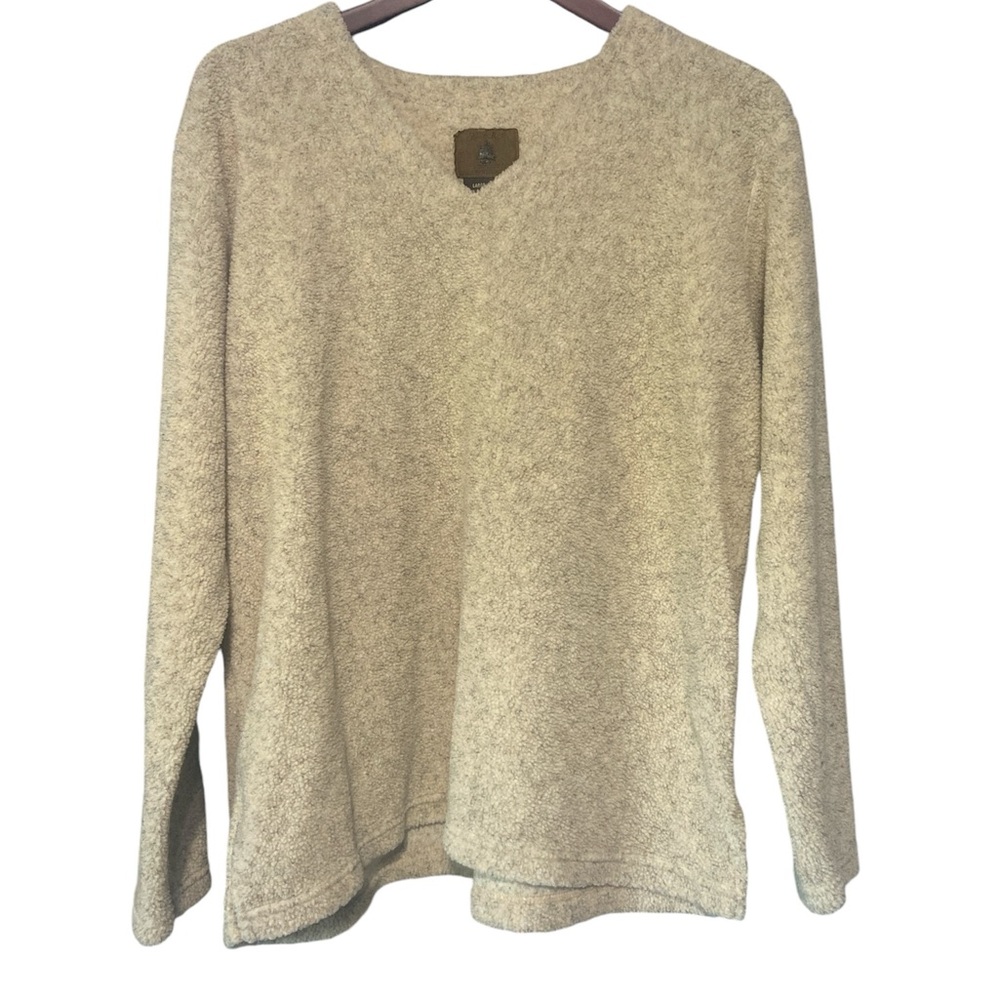St. John’s Bay Cream Fleece Pullover
